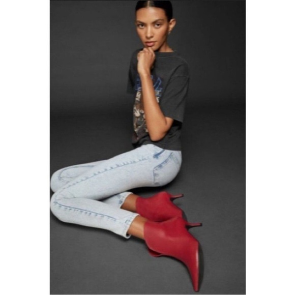 Anine Bing Shoes - ANINE BING Annabelle red booties in excellent condition!